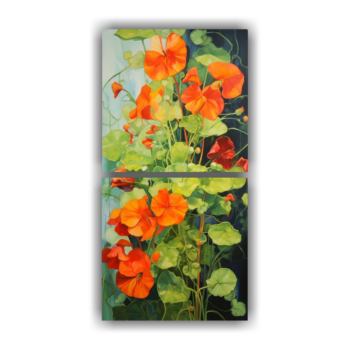 GENERICO - Cuadros Galería Vida A Nasturtium Hierbas 60x120 Cm