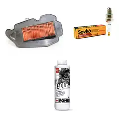 IPONE - Kit Mantencion Honda Dio 110 Aire + Bujia + Aceite