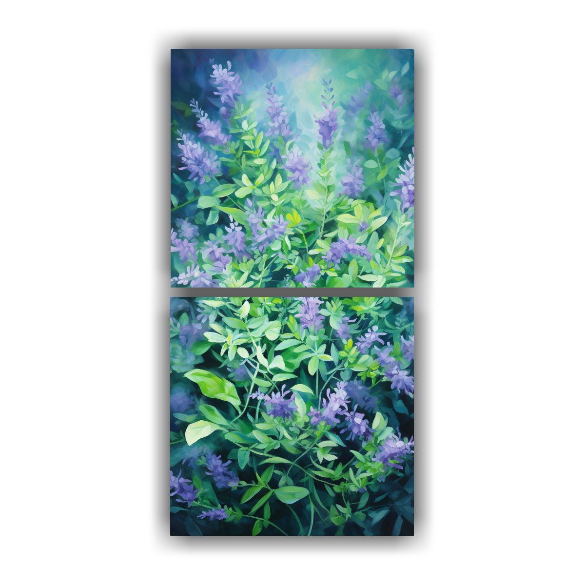 GENERICO - Cuadros Venta Vision Aromas Hierbas Pintura 60x120 Cm