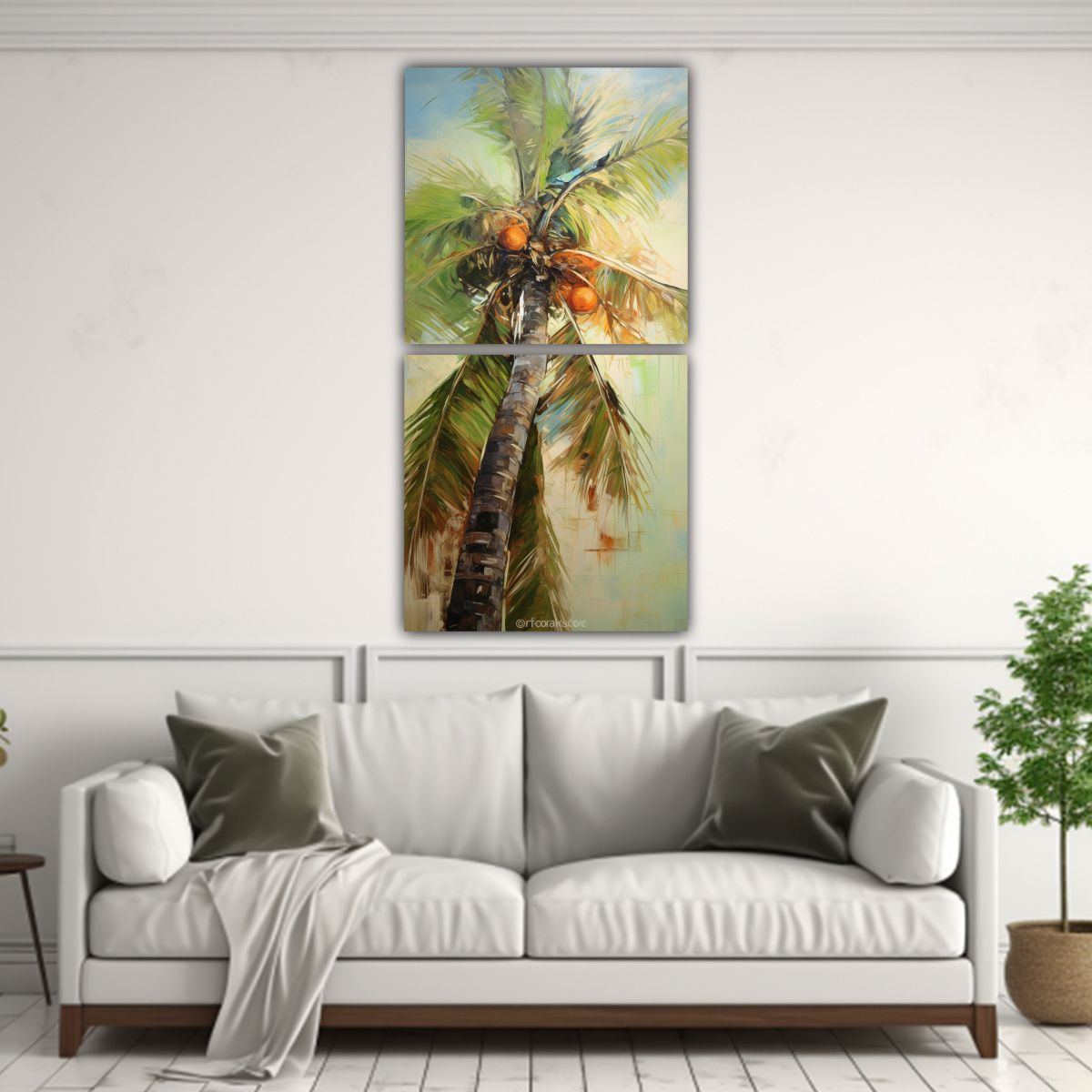 GENERICO - Pintura Abstracta Estilo óleo Detallada De 30x60 Cm