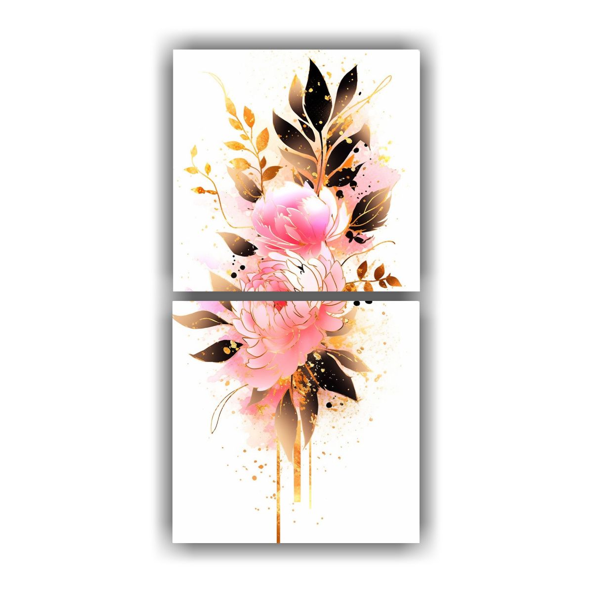 GENERICO - Pinturas Decorativas De Dormitorio Composiciones 20x40 Cm