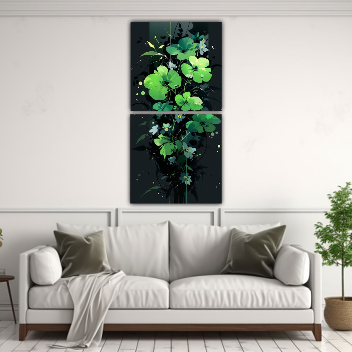 GENERICO - Pinturas Decorativas En Tela Estilo Neonoir En 40x80 Cm