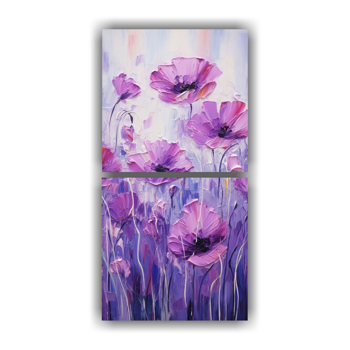 GENERICO - Cuadro Decorativo En Lienzo Con Forma Simple De 20x40 Cm
