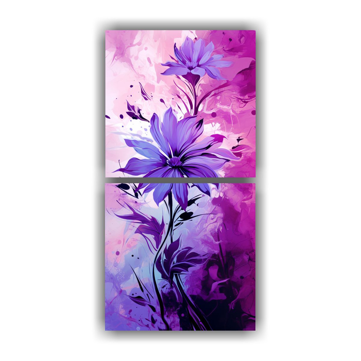 GENERICO - Pinturas Decorativas Estilo Neonoir En Tonos 20x40 Cm