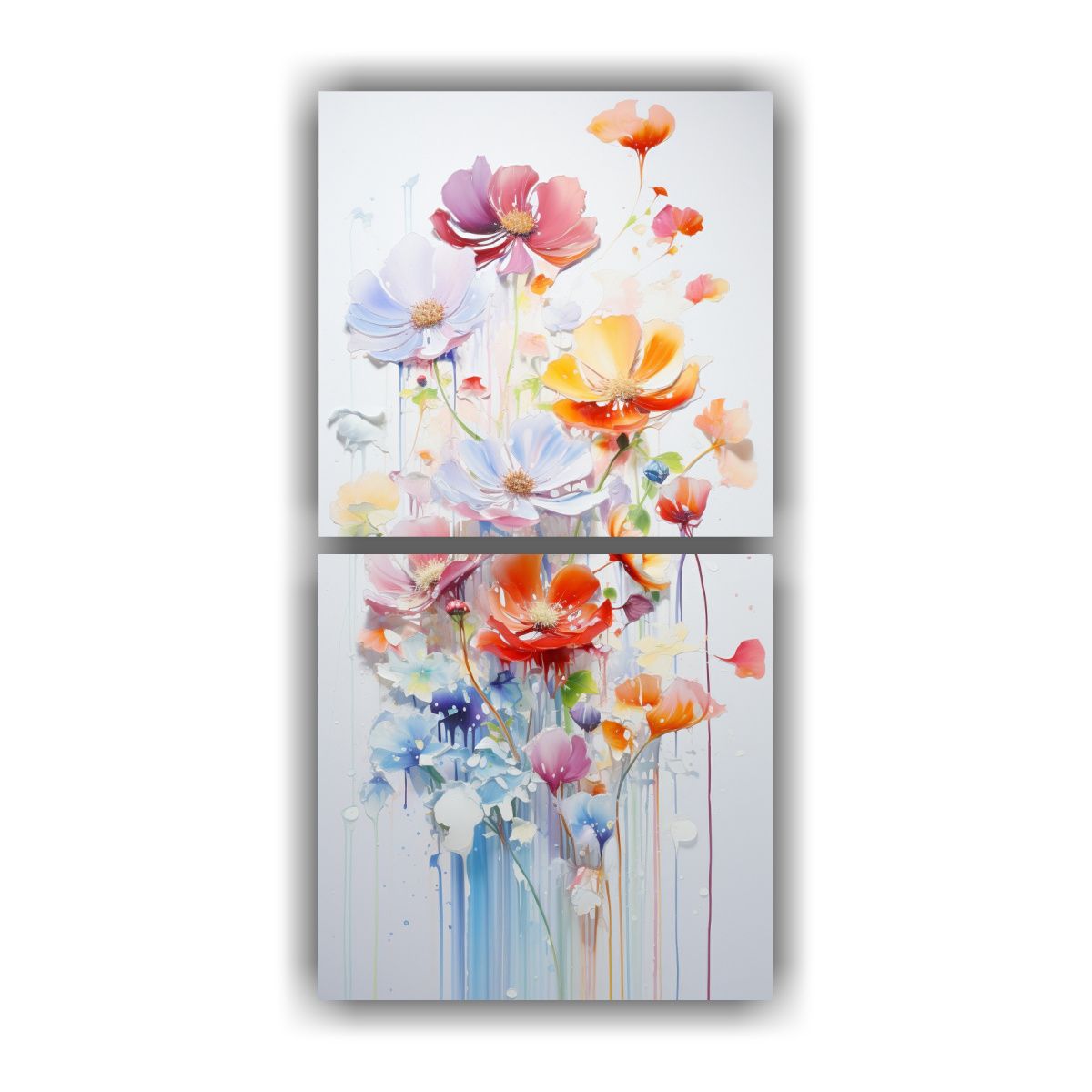 GENERICO - Pintura Acrílica Creativa En Lienzo Salpicadura 20x40 Cm