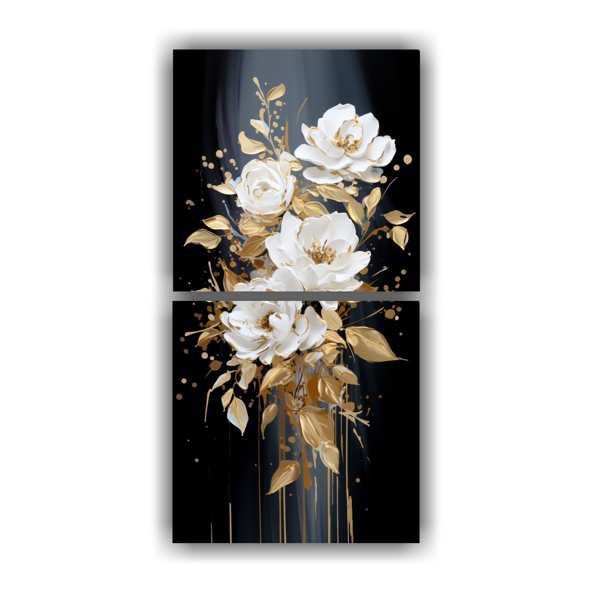 GENERICO - Set 2 Lienzos De Tela Expresión Temática En 40x80 Cm