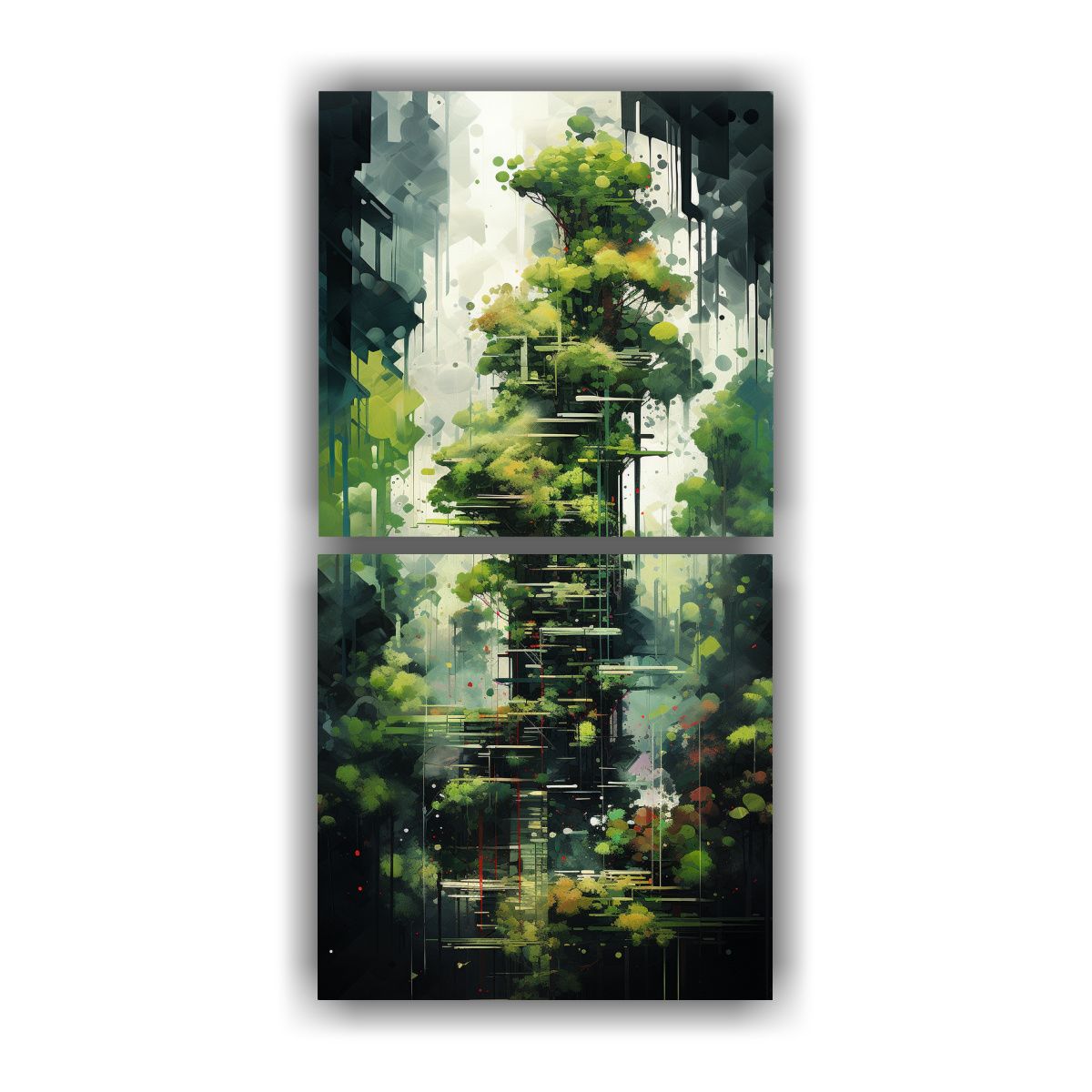 GENERICO - Pinturas Decorativas Que Fusionan Arquitectura Y 50x100 Cm