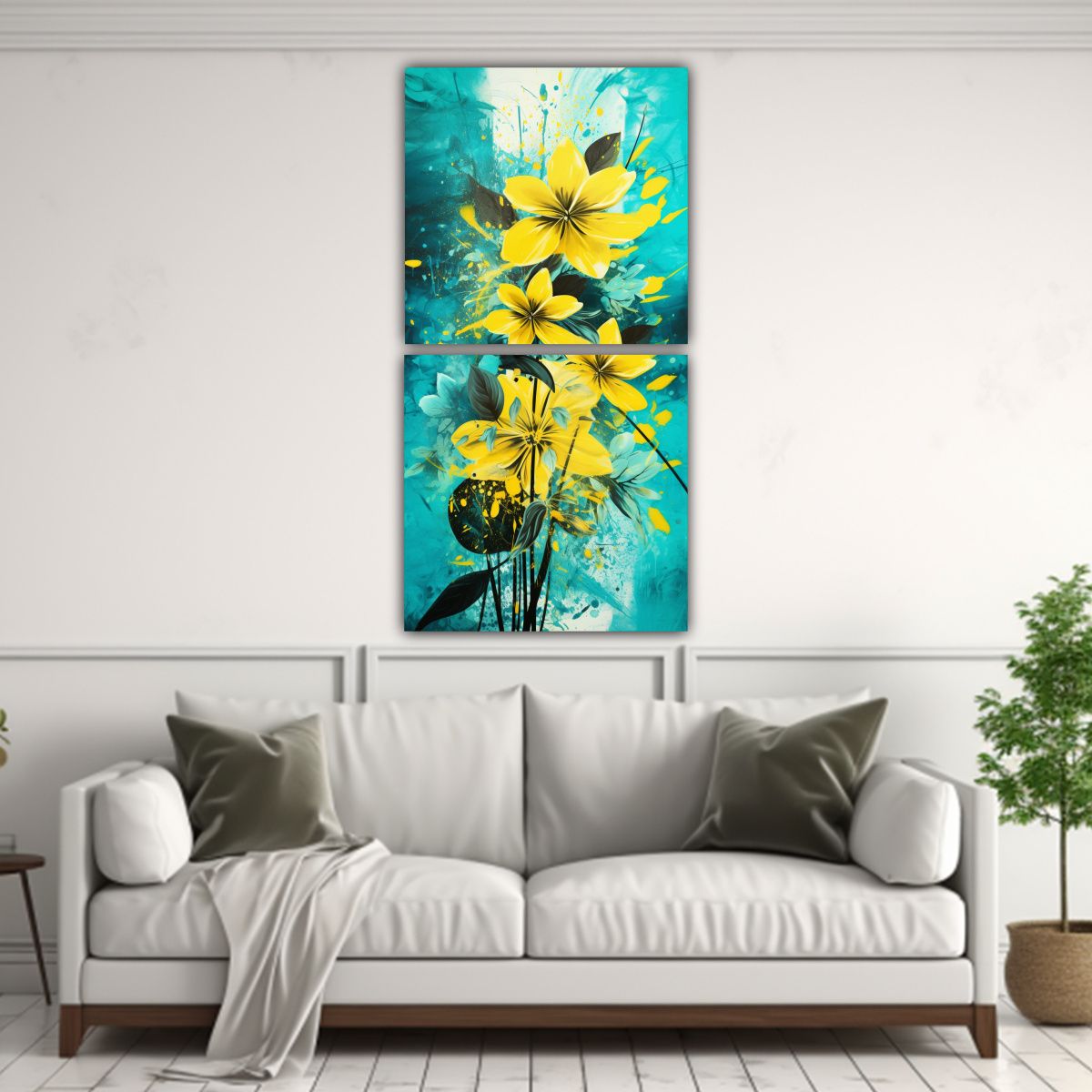 GENERICO - Cuadros De Pared Con Concepto Luminosidad 20x40 Cm