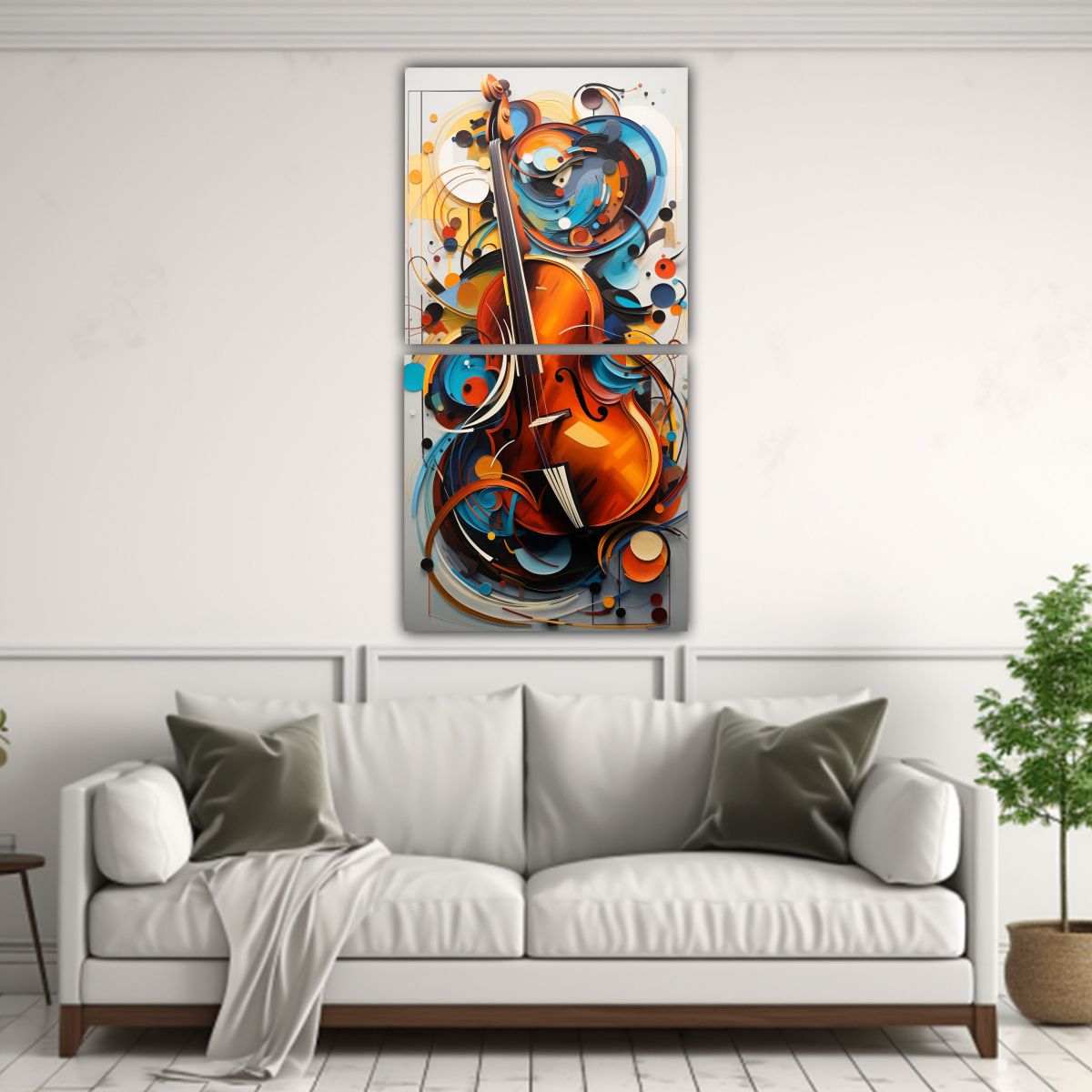 GENERICO - Composiciones Forma Inspiración Abstracta De 20x40 Cm