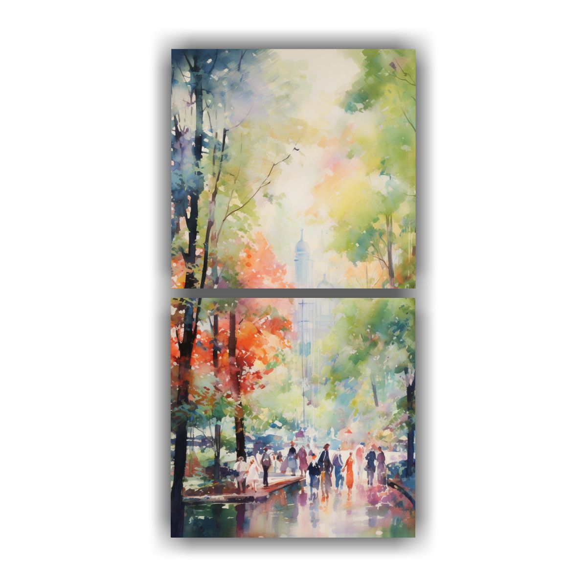 GENERICO - Pintura Decorativa De Efecto Visual Impresionista 20x40 Cm