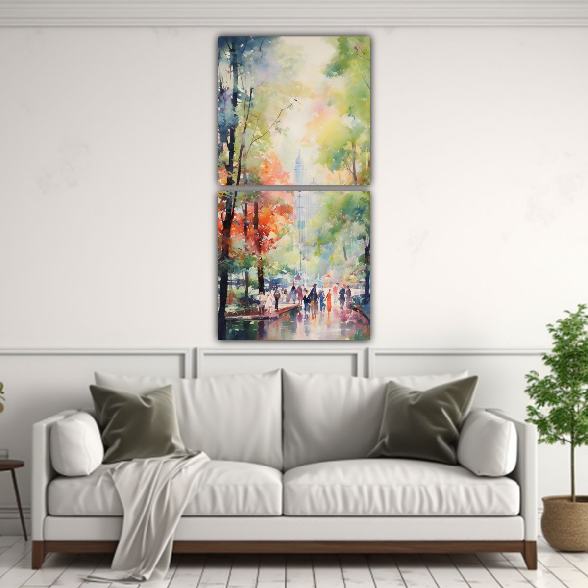 GENERICO - Pintura Decorativa De Efecto Visual Impresionista 20x40 Cm