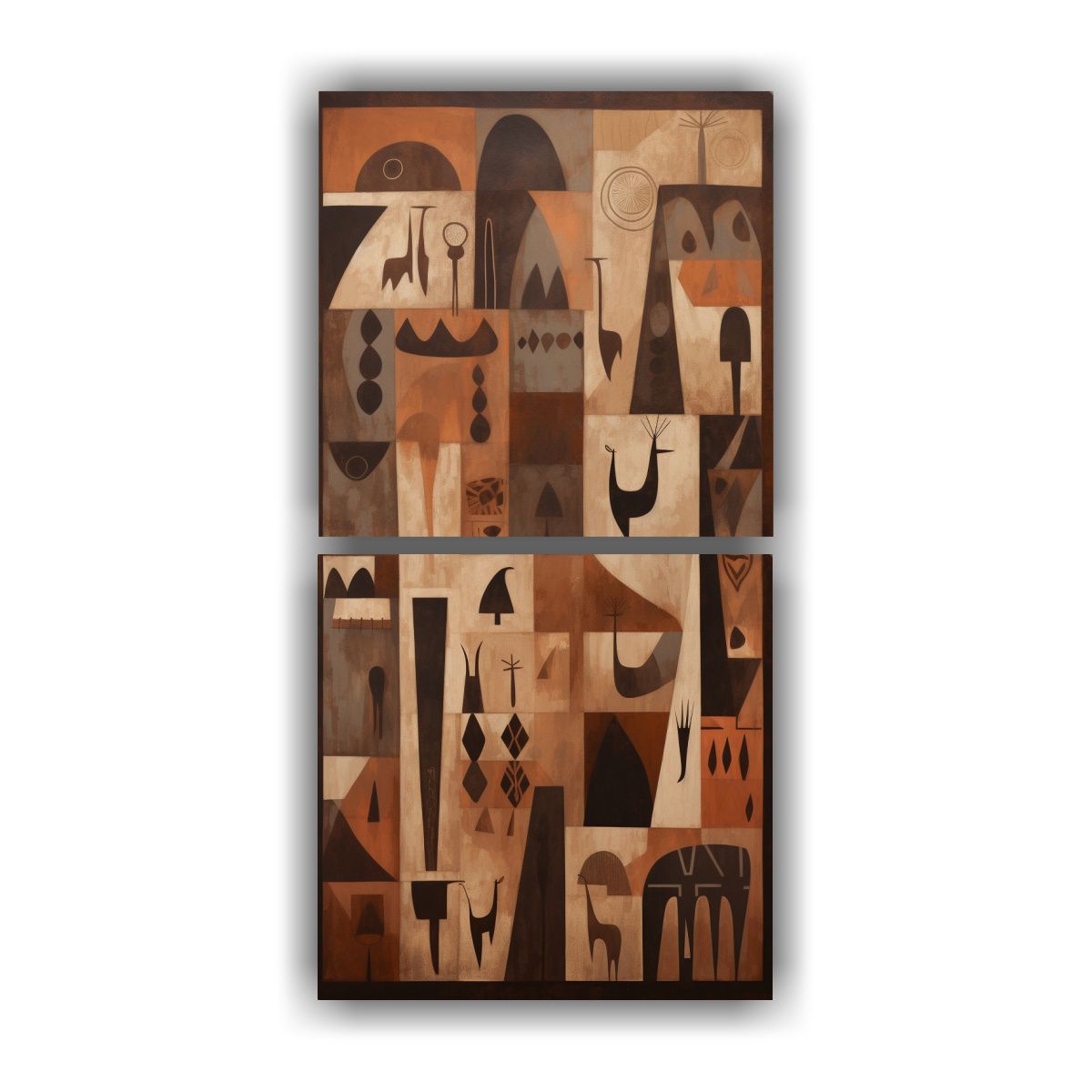 GENERICO - Pinturas Decorativas Reinterpretación Abstracta 20x40 Cm