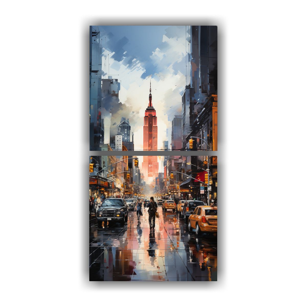 GENERICO - Pintura Decorativa Exclusiva De La Vista Vertical 20x40 Cm