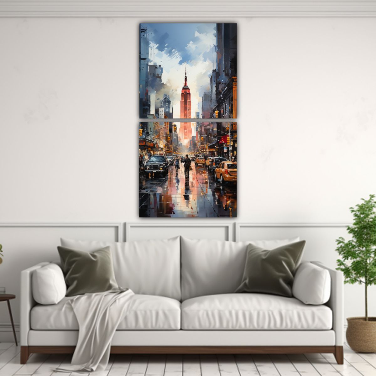 GENERICO - Pintura Decorativa Exclusiva De La Vista Vertical 20x40 Cm
