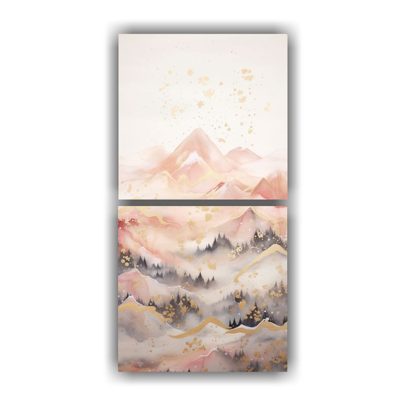 GENERICO - Paisaje De Montaña Con Estilo Elegante Destaca 20x40 Cm