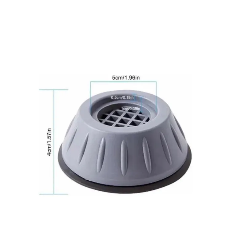 GENERICO - Almohadillas 4pcs Antivibración Universal Goma Lavadora SKU TN