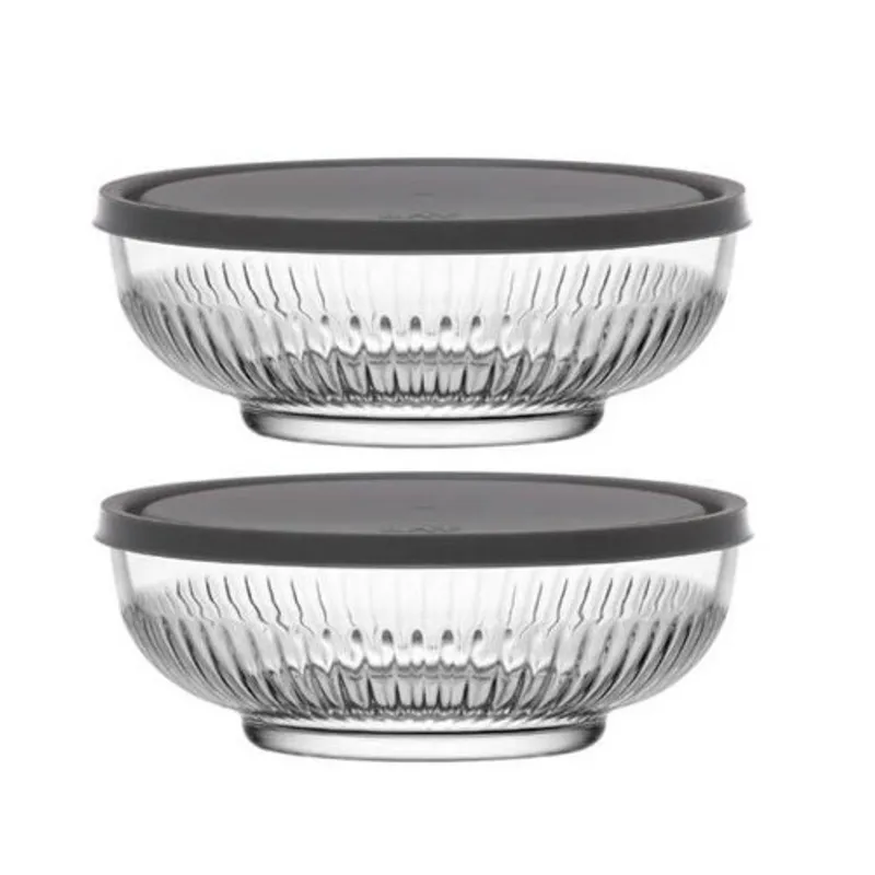 LAV - Set de 2 Bowls De Vidrio Con Tapa LV-TOK287