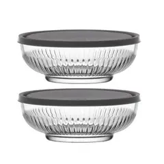 LAV - Set de 2 Bowls De Vidrio Con Tapa LV-TOK287