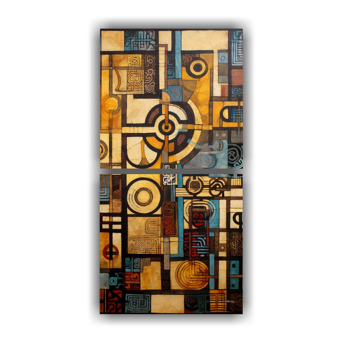 GENERICO - Cuadro De Pared Temática Celta Con Símbolos 40x80 Cm