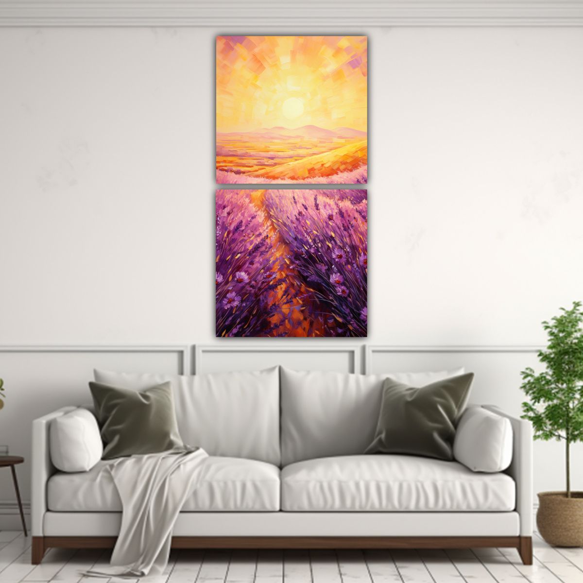 GENERICO - Pintura Decorativa Ilustrada Abrazo Cálido En 30x60 Cm