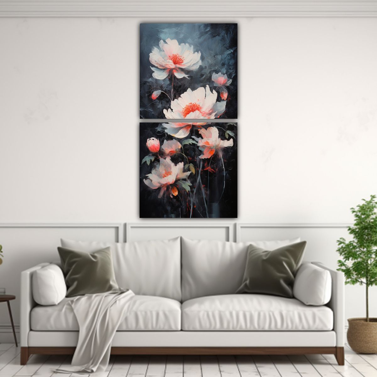 GENERICO - Pintura En Lienzo Estilo Dos Artes Dibujo Calma A 30x60 Cm