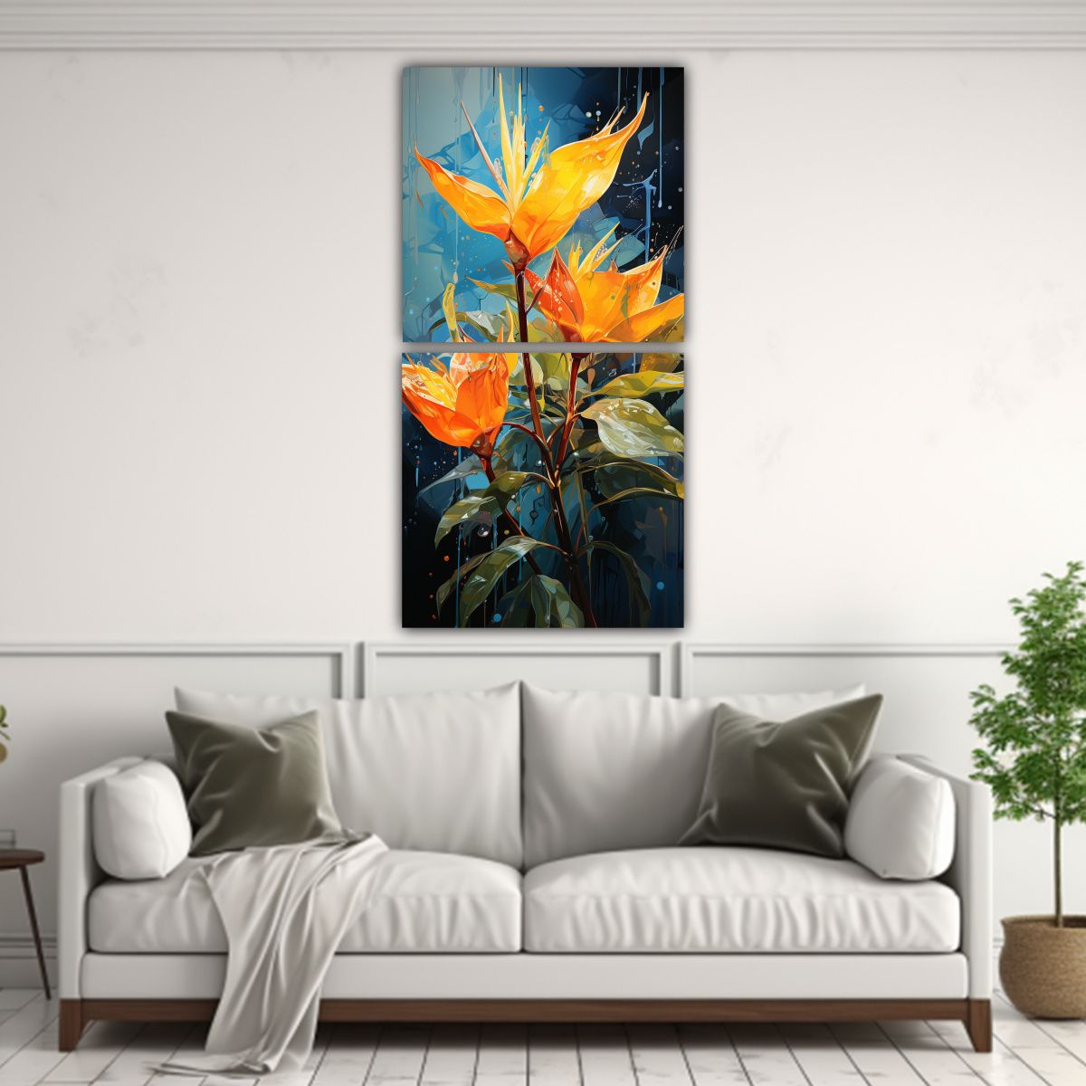 GENERICO - Cuadros De Arte De Pared Luminosos Modernos De 60x120 Cm