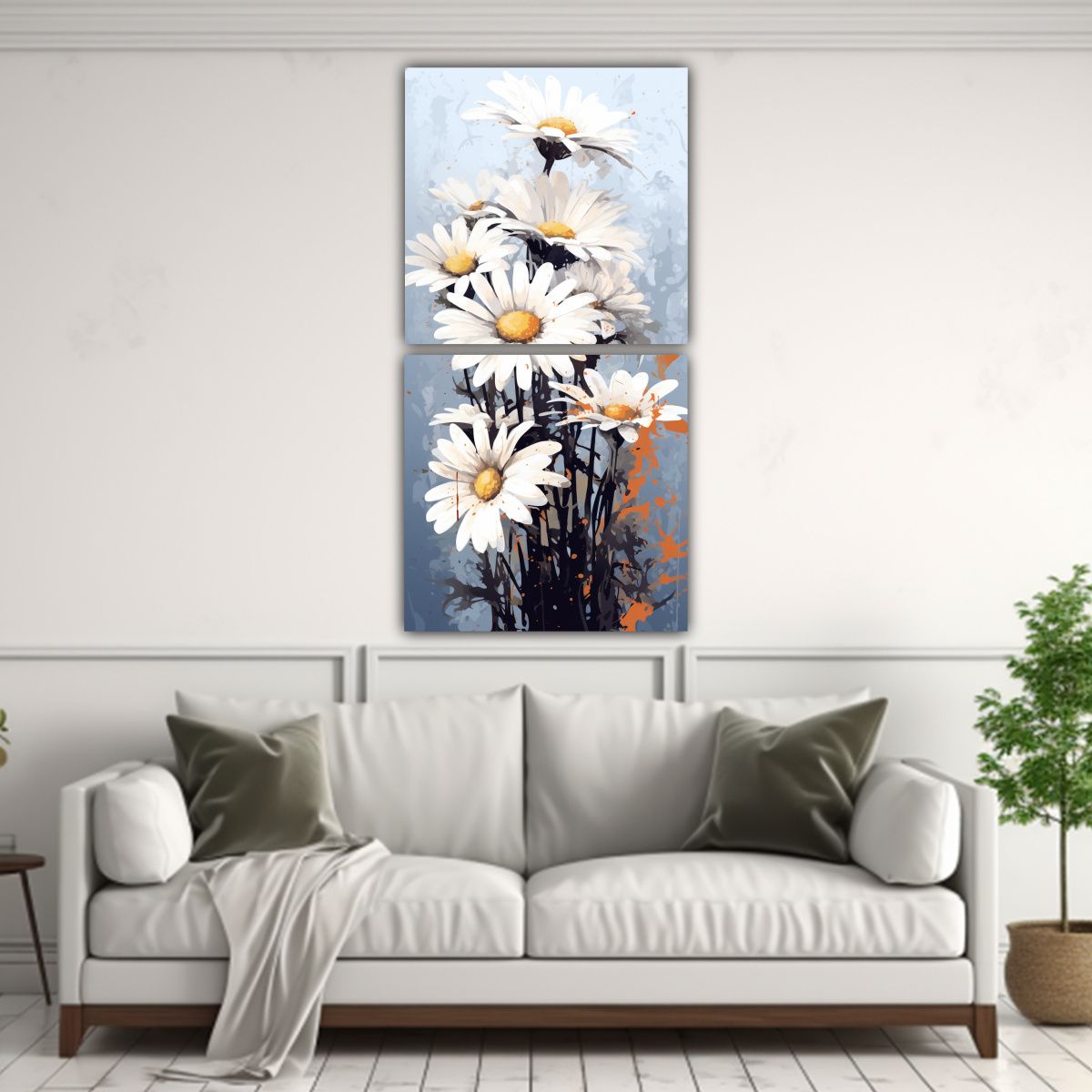 GENERICO - Conjunto De Telas En Bastidor De Cuarto Con 40x80 Cm