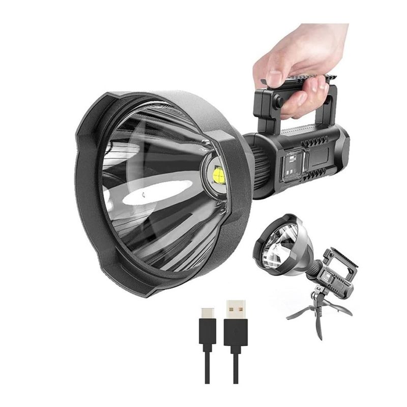 GENERICO - Linterna Led Multifuncional 4 Modos Camping Soporte iluminacion