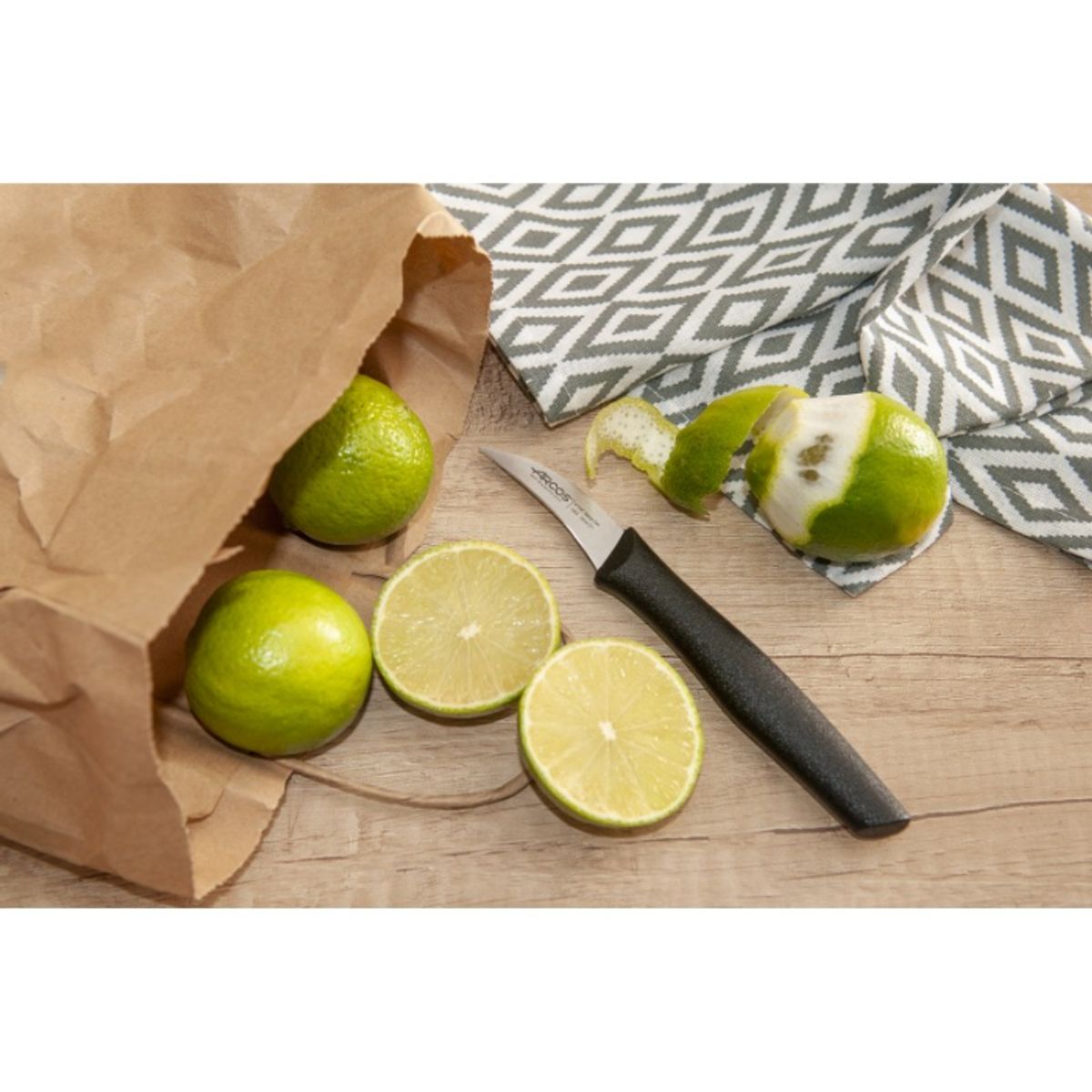 ARCOS - Cuchillo Torneador Arcor 6cm Parrillero Austral Gris