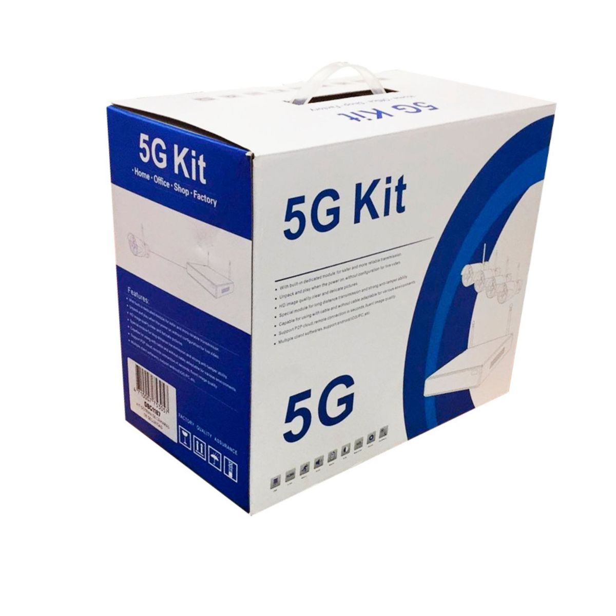 GENERICO - Kit Cámaras Seguridad Inalámbricas WiFi HD 5G Hogar - SC