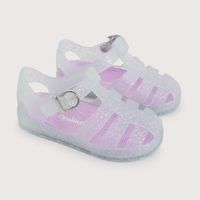 Sandalia primeros pasos aqua blanca de niña