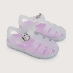 OPALINE - Sandalia aqua blanca de niña