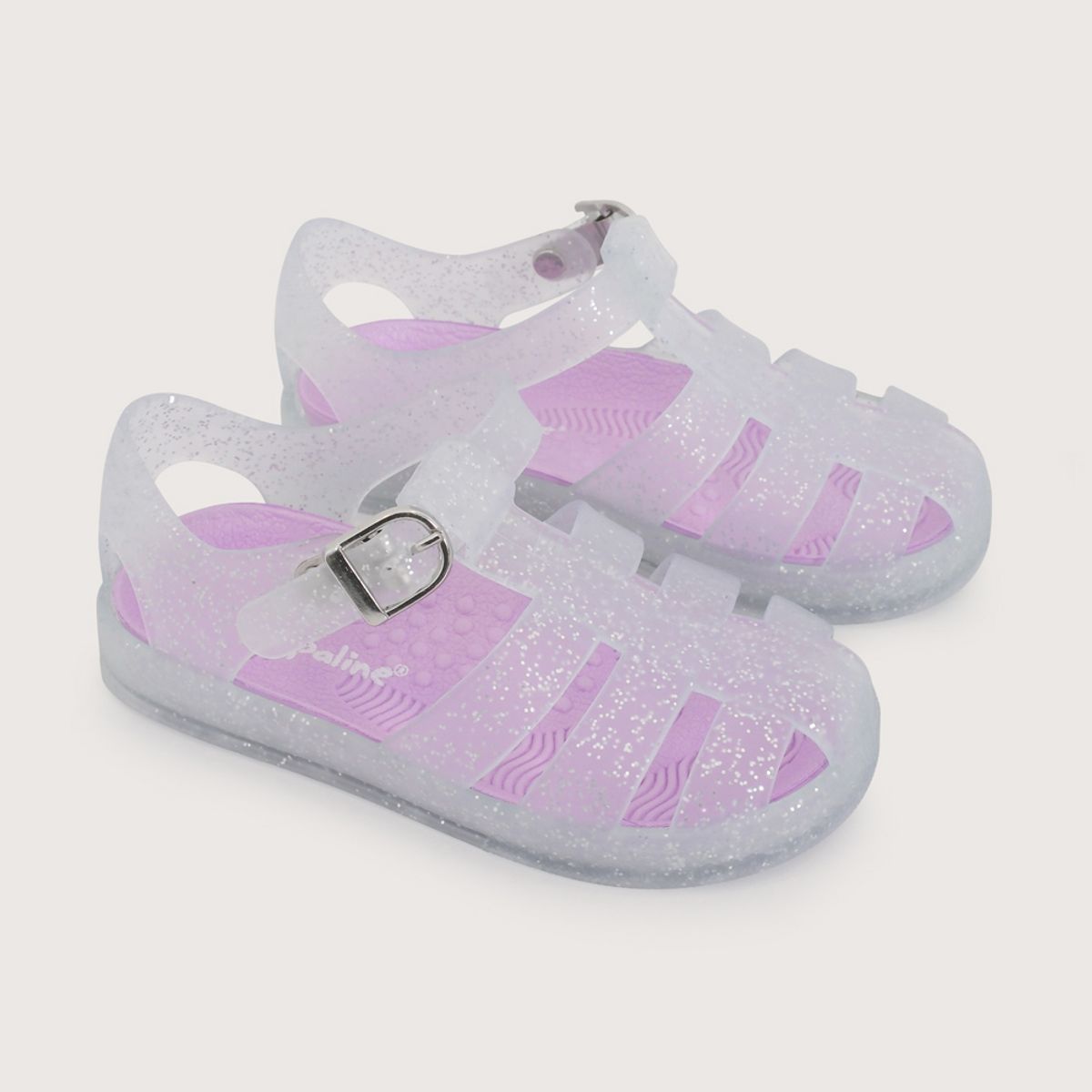 OPALINE - Sandalia aqua blanca de niña