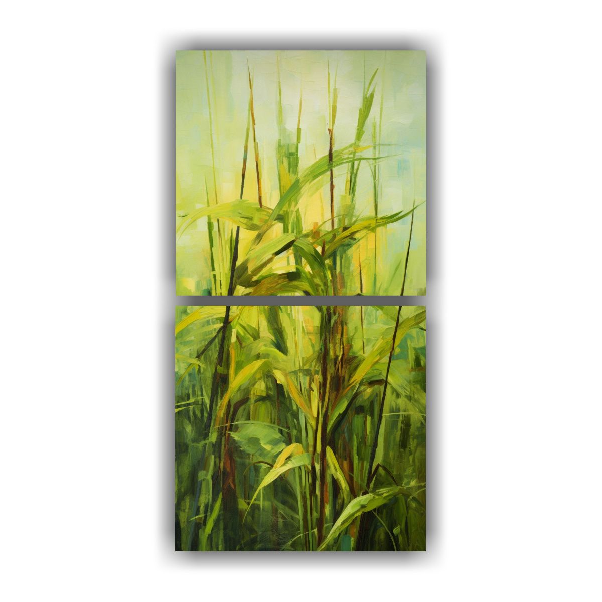 GENERICO - Pintura Abstracta Detallada Con Aceite De Hierbas 30x60 Cm