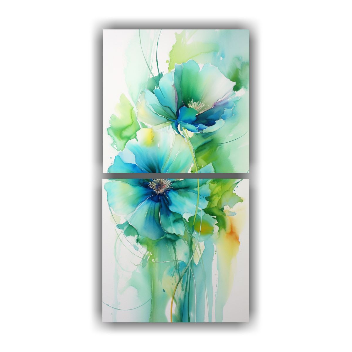 GENERICO - Conjunto De 2 Telas En Bastidor Temática 30x60 Cm