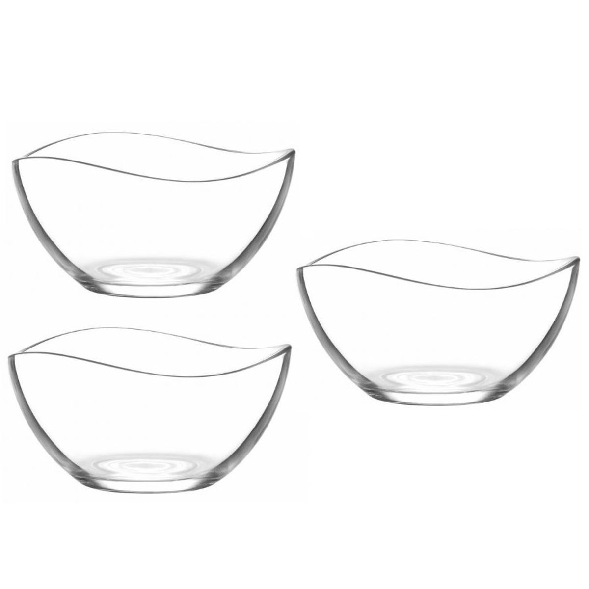 LAV - Set de 3 Bowls Pequeños De Vidrio LV-VIR281XZ