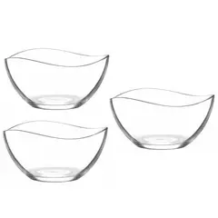 LAV - Set de 3 Bowls Pequeños De Vidrio LV-VIR281XZ