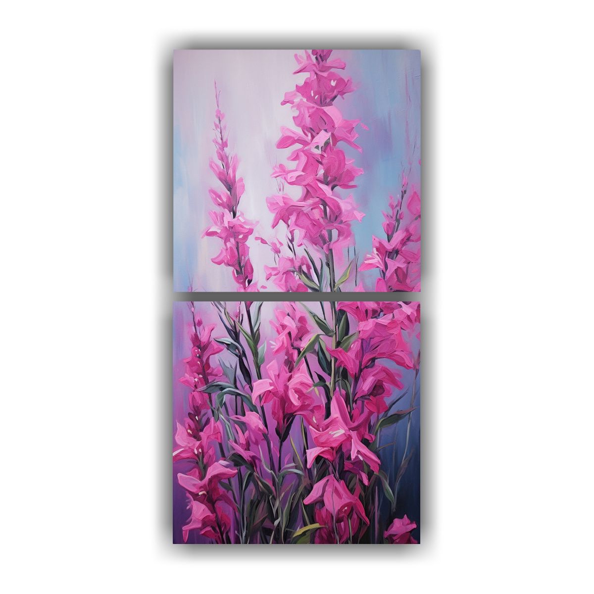 GENERICO - Pintura Abstracta De Fireweed Herbs En Aceite 60x120 Cm