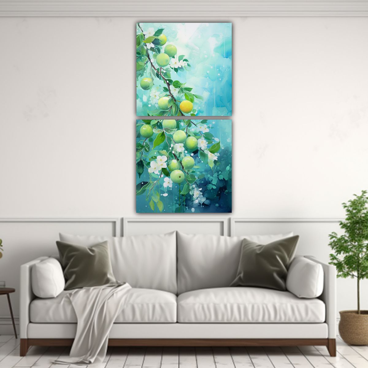 GENERICO - Cuadros Abstractos De Decoración De árboles 60x120 Cm