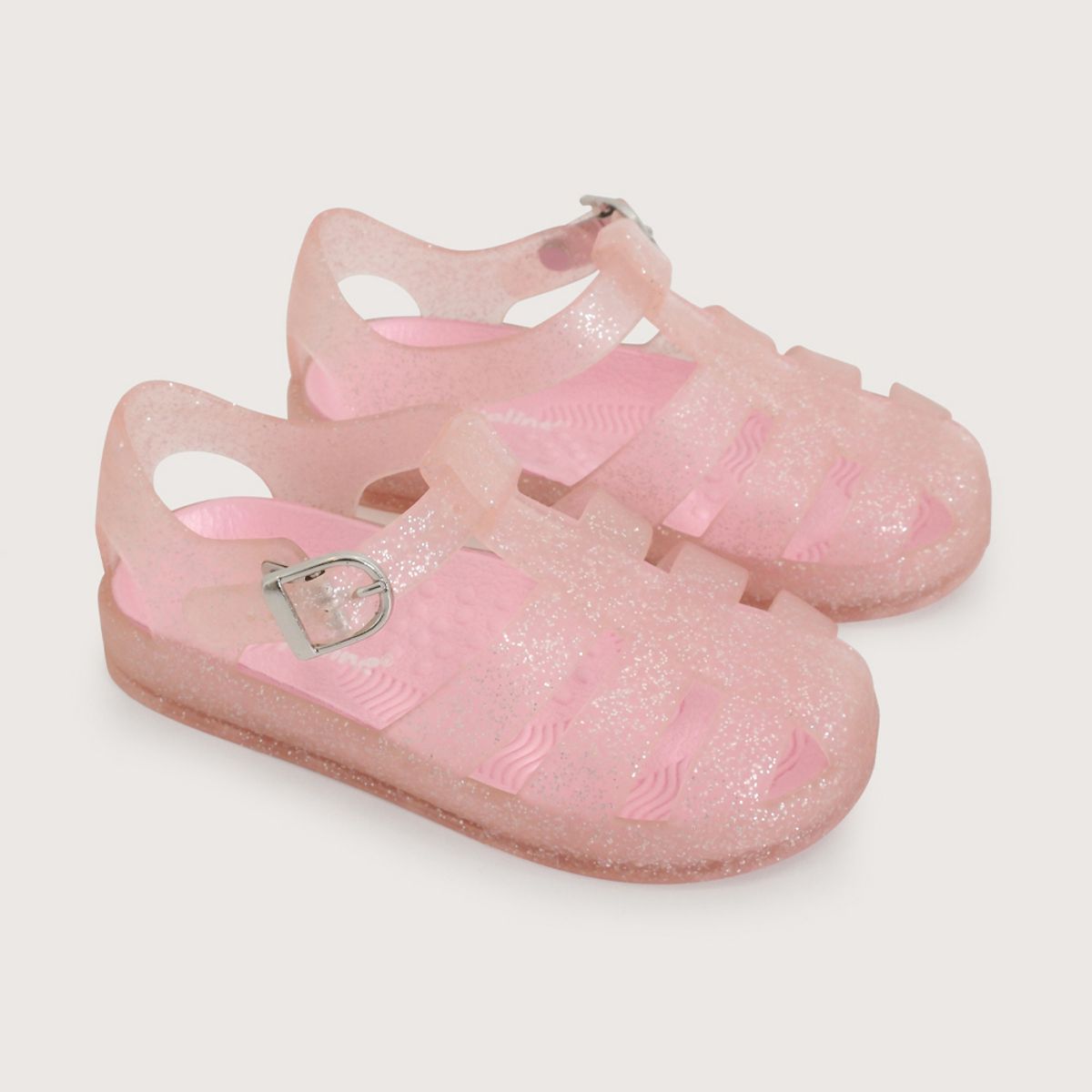 OPALINE - Sandalia aqua rosada de niña