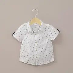 OPALINE - Camisa manga corta blanca de niño