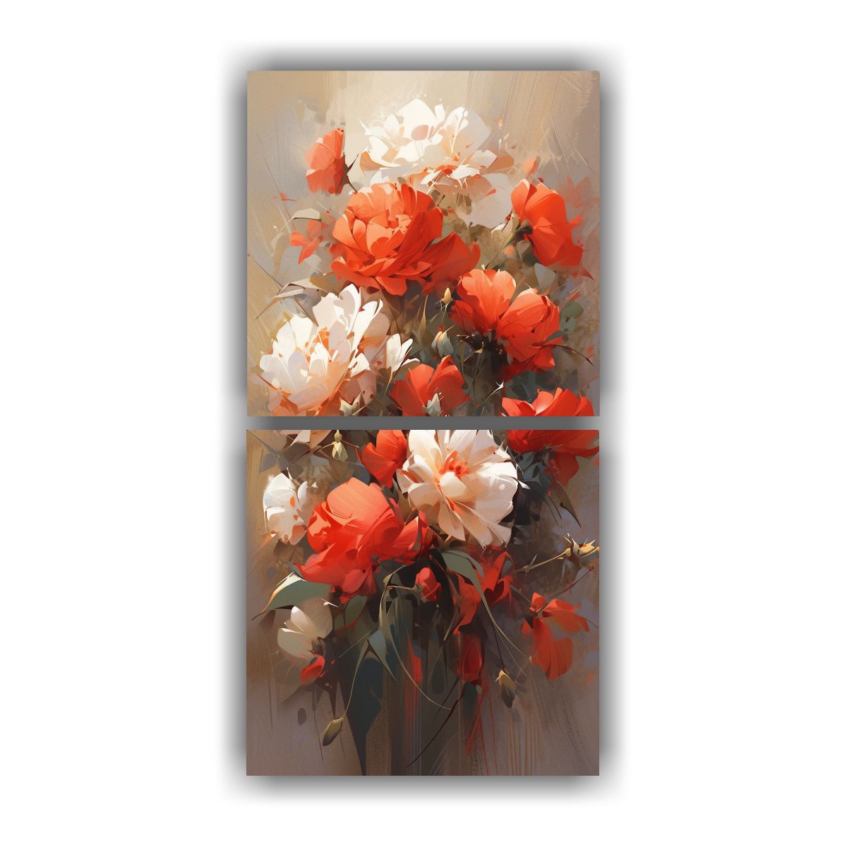 GENERICO - Cuadro Decorativo Exposición A Colores Rojo Y 60x120 Cm