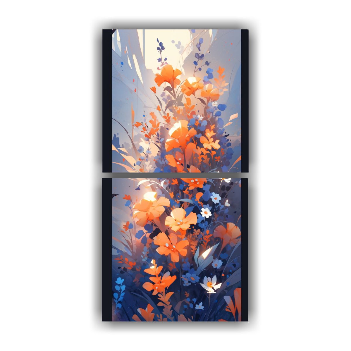 GENERICO - Pinturas Decorativas Con Inspiración En Naranja 20x40 Cm