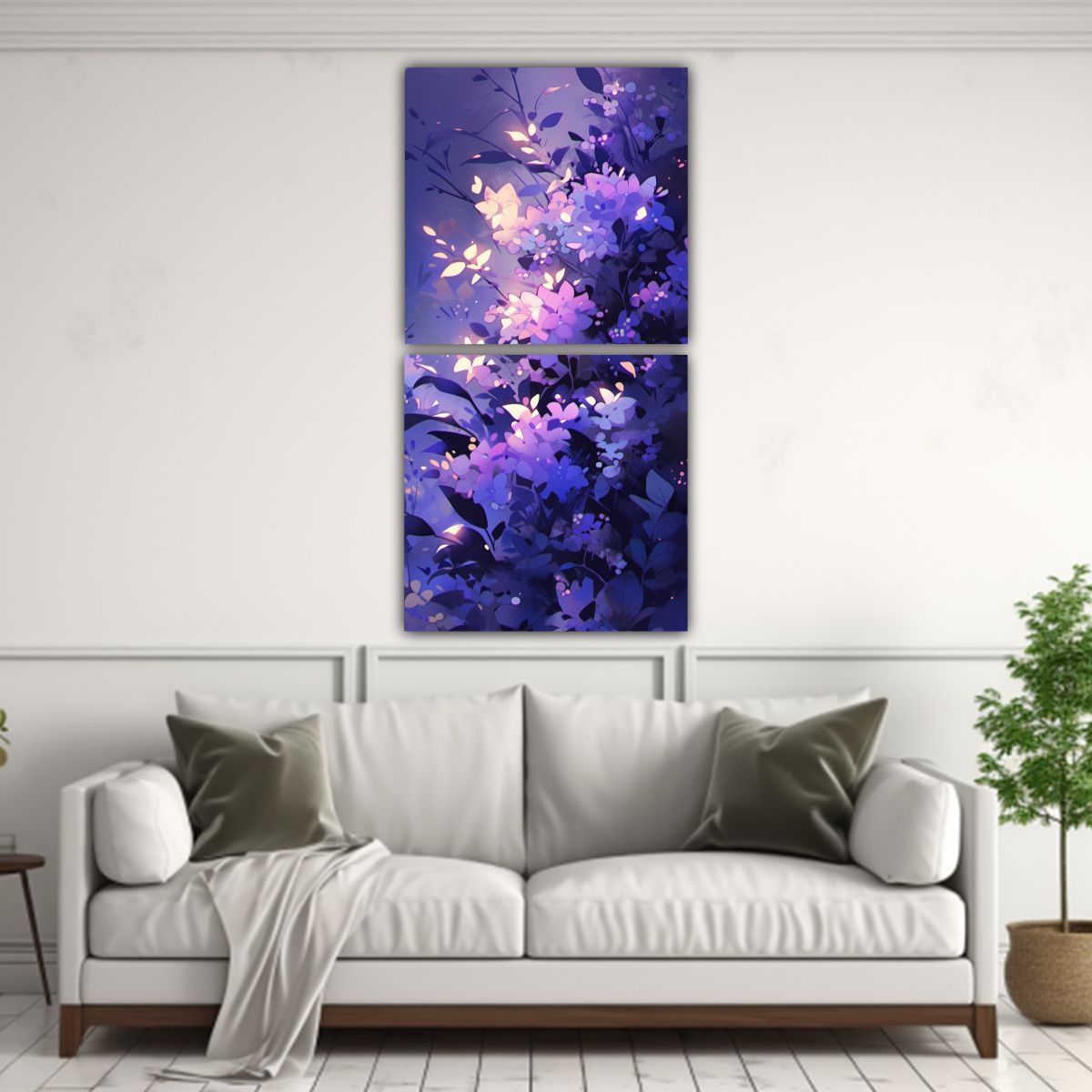 GENERICO - Artes Hermoso Majestuosas En Púrpura Estilo 30x60 Cm