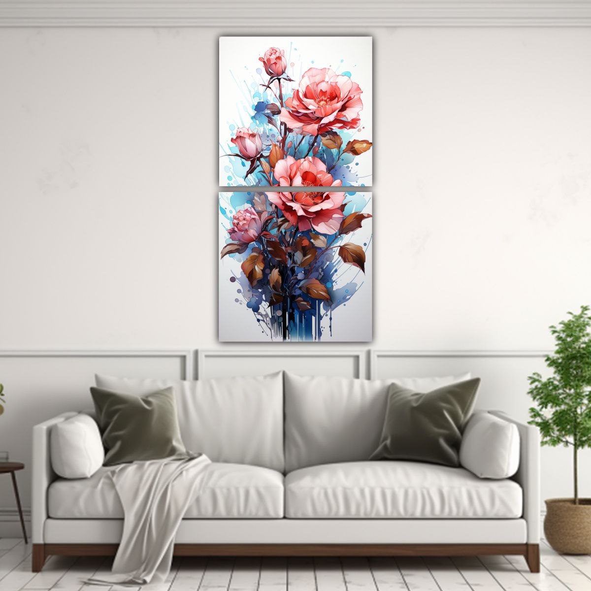 GENERICO - Pinturas Decorativas Juveniles En Bastidor 30x60 Cm