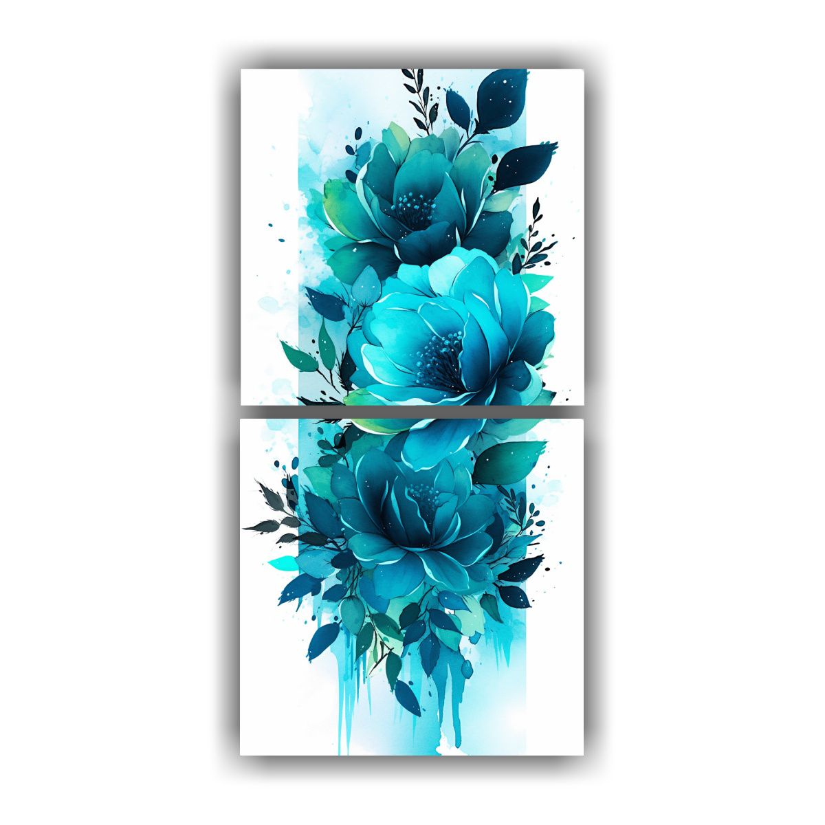 GENERICO - Pinturas Decorativas Set 2 Cuadro Conceptual En 60x120 Cm