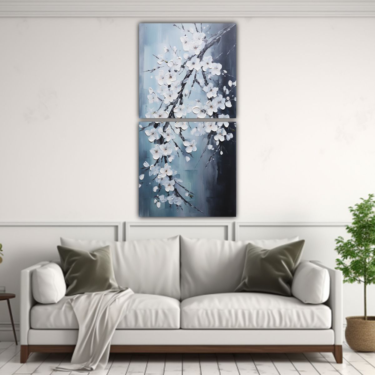 GENERICO - Cuadro De Arte En Lienzo Estilo Galería De 60x120 Cm