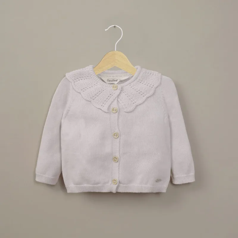 OPALINE - Chaleco lila de bebé niña 40800
