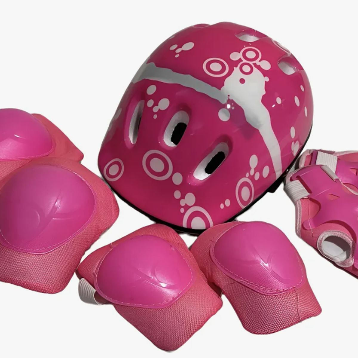 GENERICO - Set Protección  Niñas  Para Patines ,bicicleta, skate, Rosado