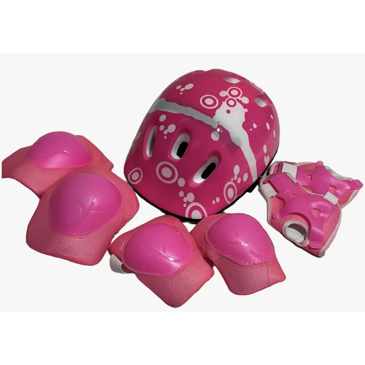 GENERICO - Set Protección  Niñas  Para Patines ,bicicleta, skate, Rosado